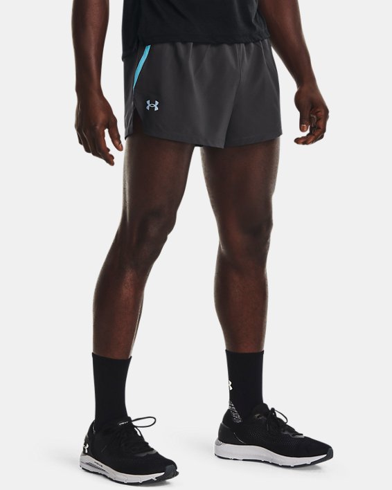 Men's UA Launch Run Split Shorts, Gray, pdpMainDesktop image number 0